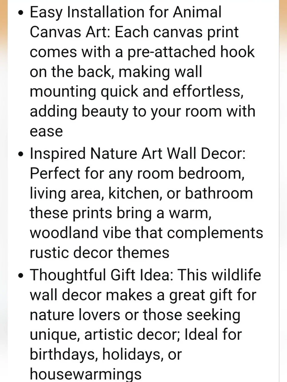 Rustic Wildlife Canvas Wall Art Set - Black Silhouette on Brown